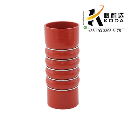 Straight 5 Rings Bellow Silicone Hose